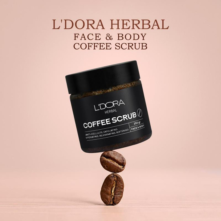 اسکراب قهوه صورت و بدن لدورا