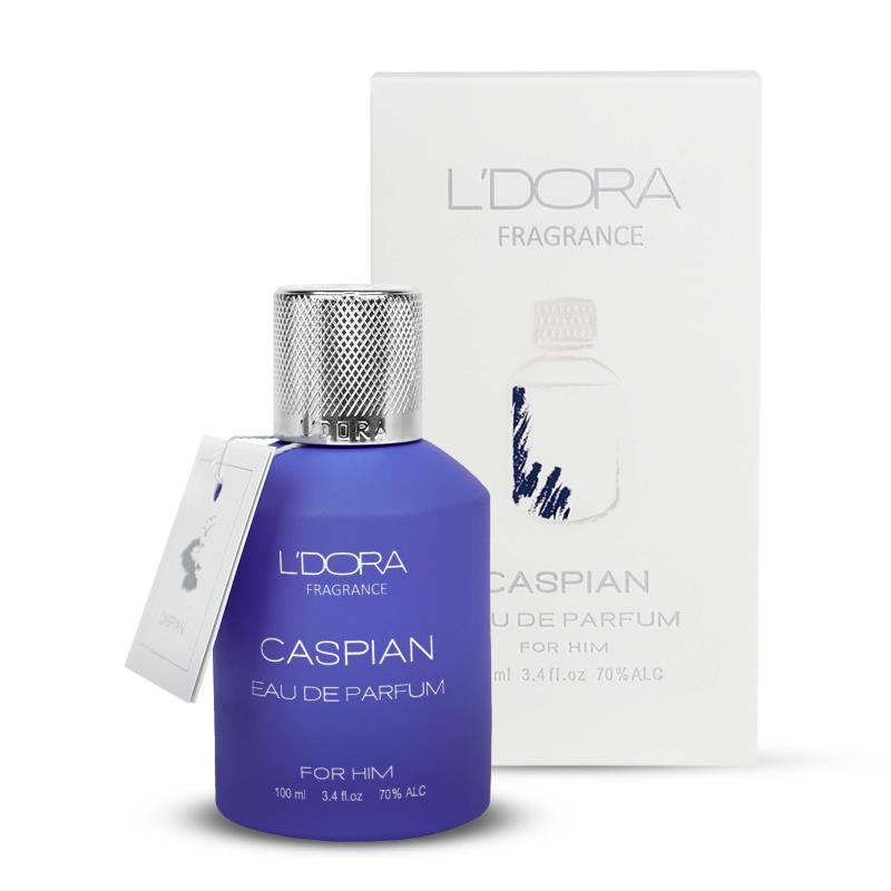 ادوپرفیوم مردانه مدل CASPIAN لدورا فرگرنس 100 میلی‌لیتر